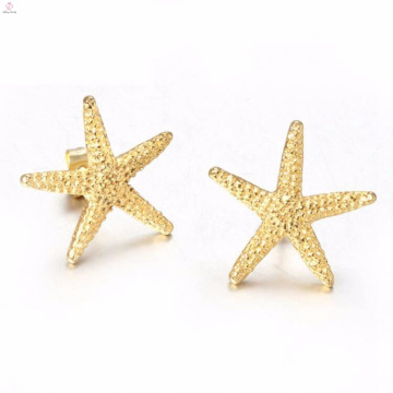 Atacado moda colar de ouro estrela brincos anel pulseira jóias